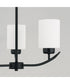 Dixon 3-Light Chandelier Matte Black