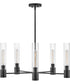 Shea 5-Light Medium Single Tier Chandelier in Black