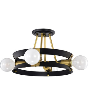 Marsden 4-Light Close-to-Ceiling Matte Black