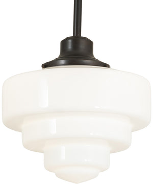 13" Wide Revival Schoolhouse Tiered Globe Pendant