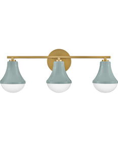 Haddie 3-Light Medium Three Light Vanity in Seafoam