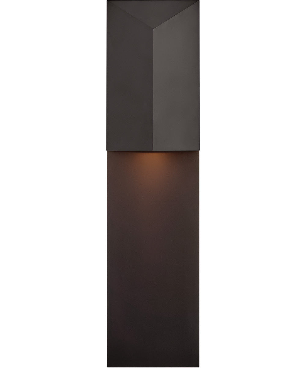 Treva 1-Light Large Wall Mount Lantern in Dark Oxidized Brass