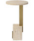 Feranno Travertine Accent Table