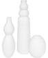 Forma White Ceramic Vases, Set of 3
