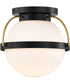 Lakeshore 1-Light Close-to-Ceiling Matte Black