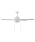 Tavo 52-in. 4-Blade LED Modern Ceiling Fan Matte White