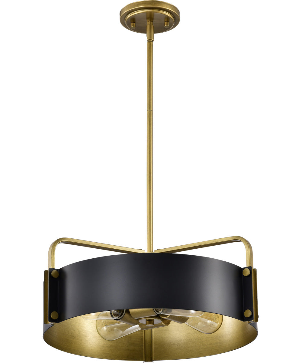 Altos 4-Light Pendant Matte Black