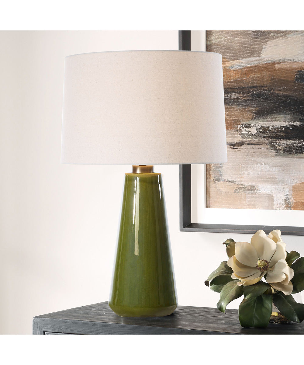 Kelley Moss Green Table Lamp