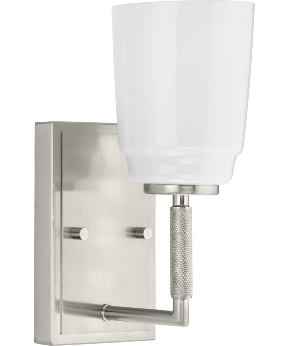 Spenser 1-Light Industrial Vanity Light Brushed Nickel