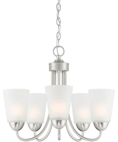 Malone 5 Light Chandelier Brushed Nickel
