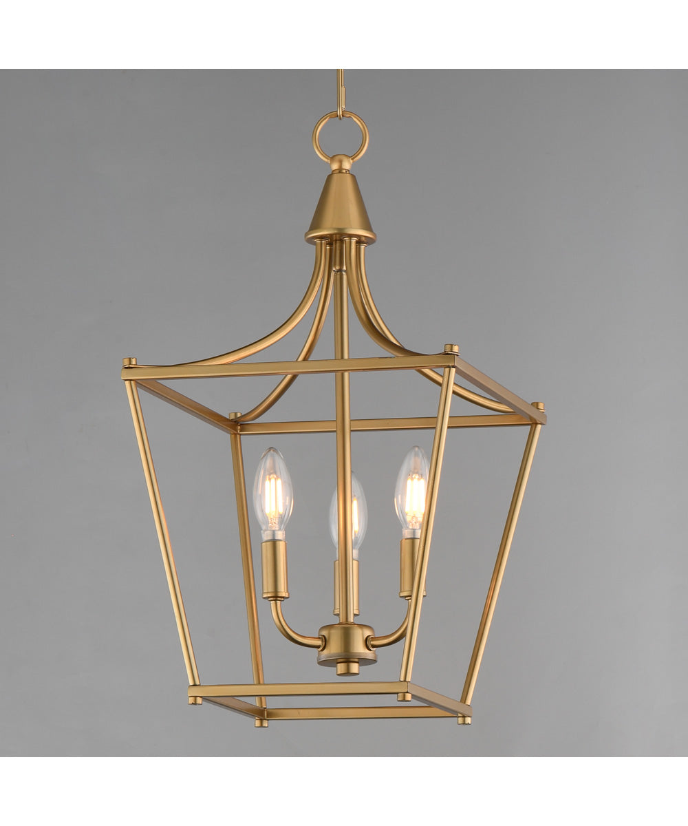 Clifton 3-Light Pendant Natural Aged Brass