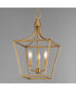 Clifton 3-Light Pendant Natural Aged Brass