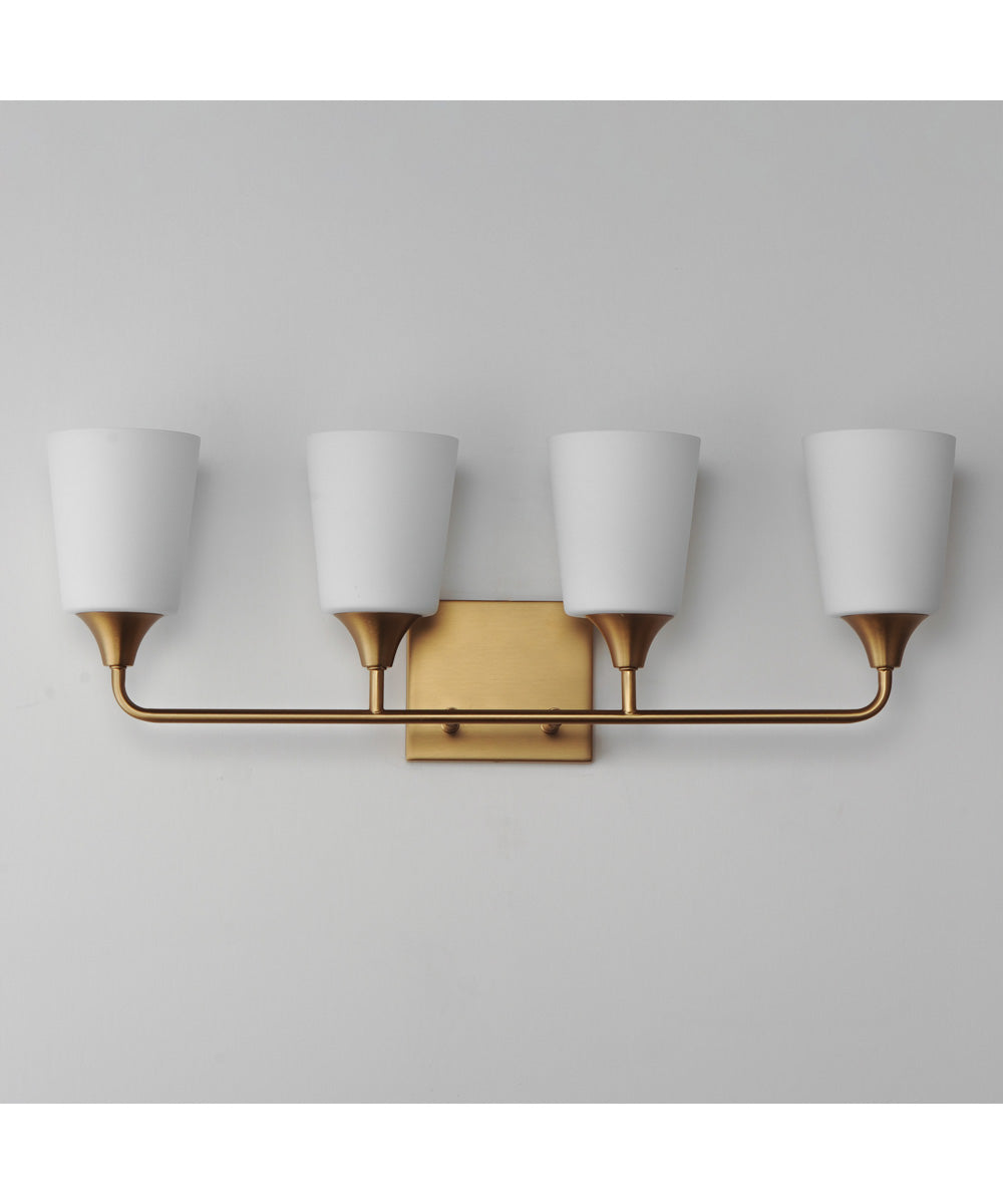 Hudson 4-Light Bath Vanity Natural Aged Brass