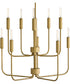 Austen 10-Light Medium Multi Tier in Lacquered Brass