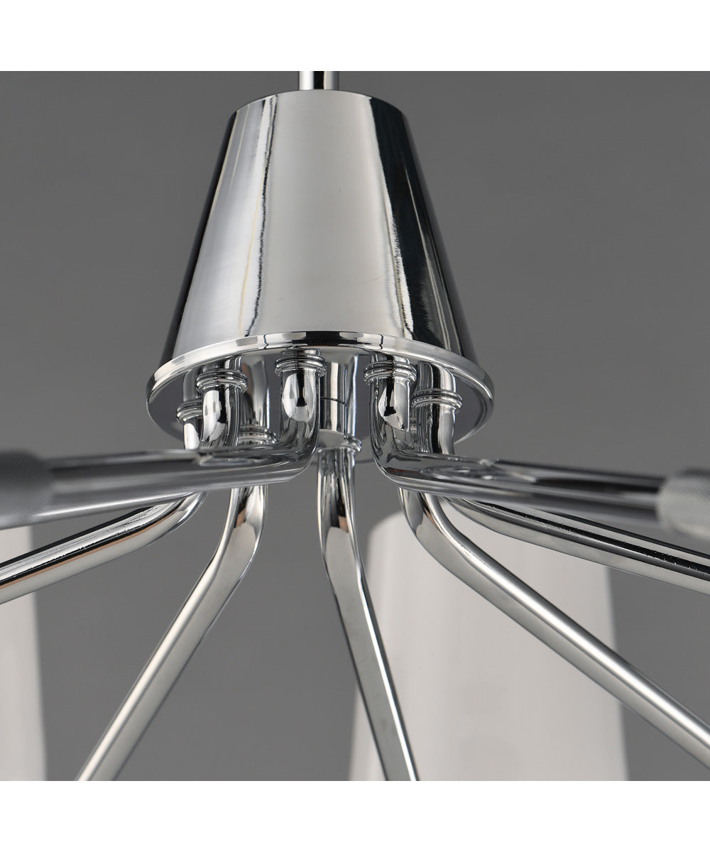 Durham 8-Light Chandelier Polished Chrome