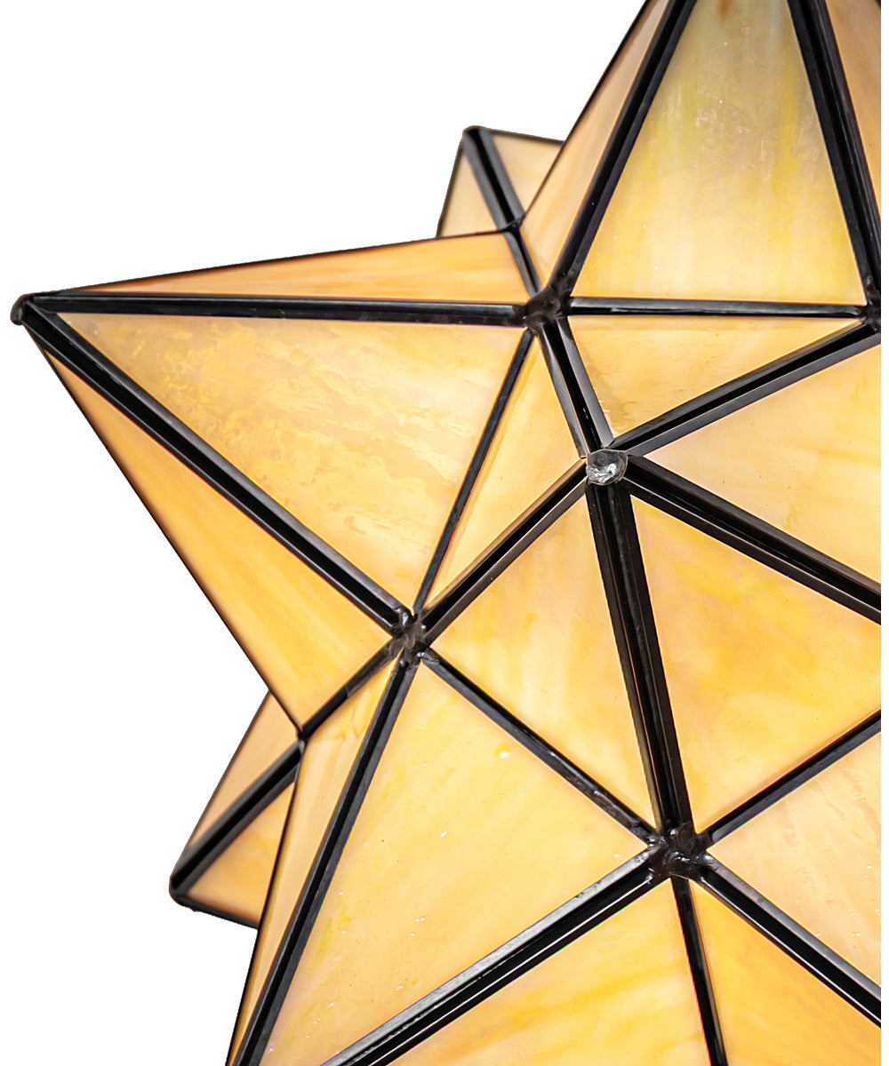 12" Wide Moravian Star Pendant