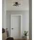 Arya 4-Light 20" Semi-Flush Mount Light Matte Black