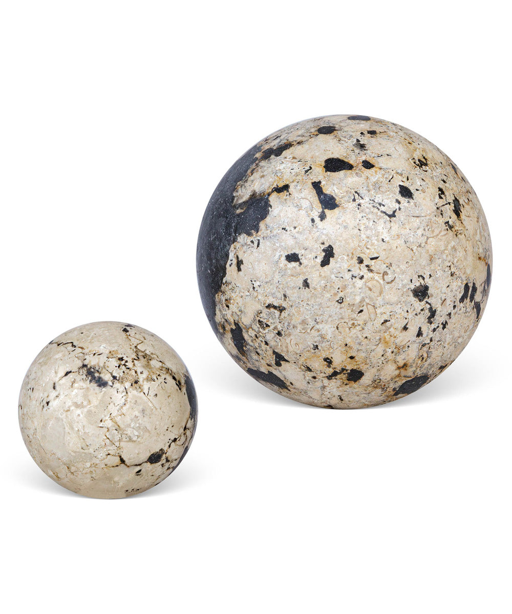Nouveau Indoor-Outdoor Spheres Set of 2