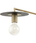 Trimble 2-Light Linear Chandelier Brushed Bronze