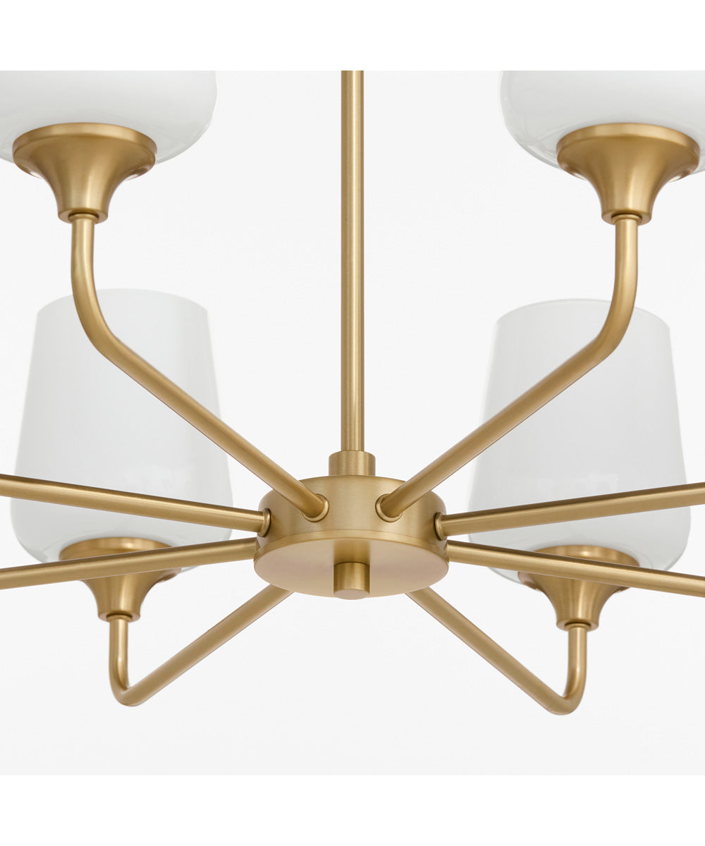 Raymond Chandelier Aged Brass
