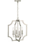Courtney 4-Light Foyer Brushed Nickel