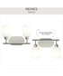 Reines 2-Light Bath Vanity with Opal Glass Shades Brushed Nickel