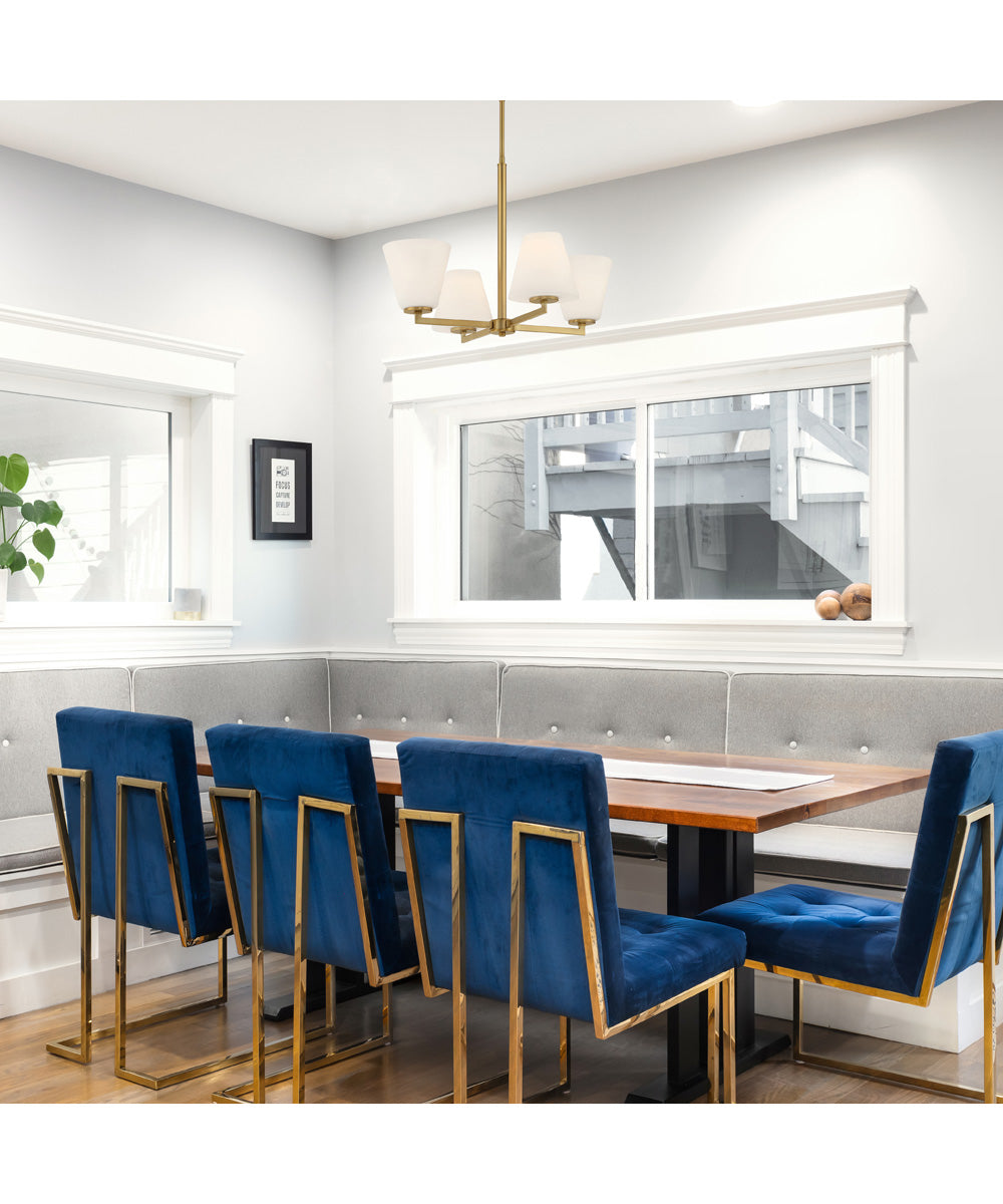 Palmyra 4 Light Chandelier Brushed Gold