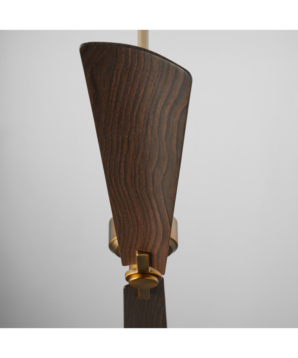 56" Twain Patio Ceiling Fan Brushed Brass