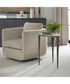 Arnold White Marble Accent Table