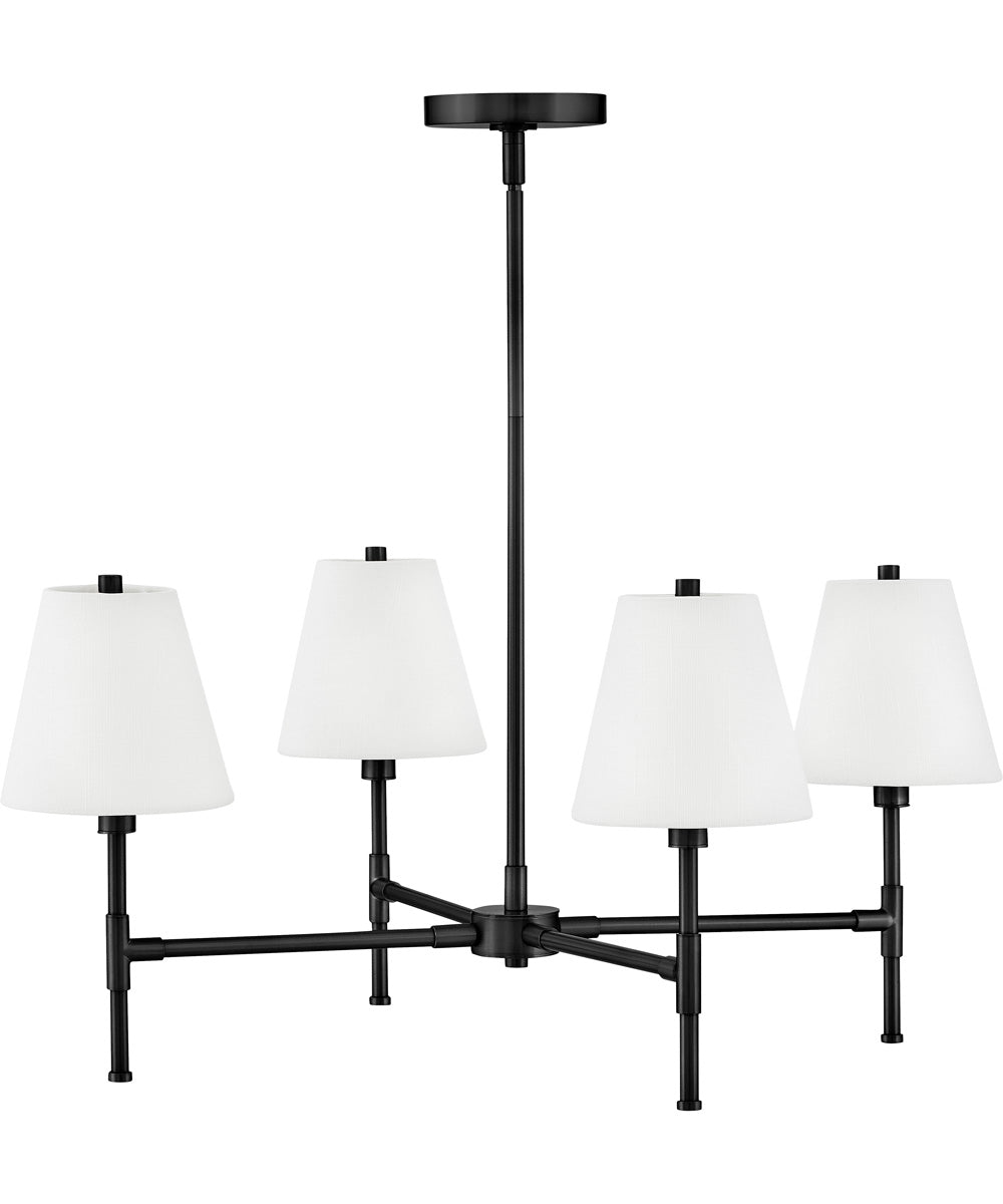 Beale 4-Light Medium Single Tier in Black