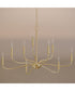 Ilia 9-Light Two-Tier Chandelier Brushed Gold