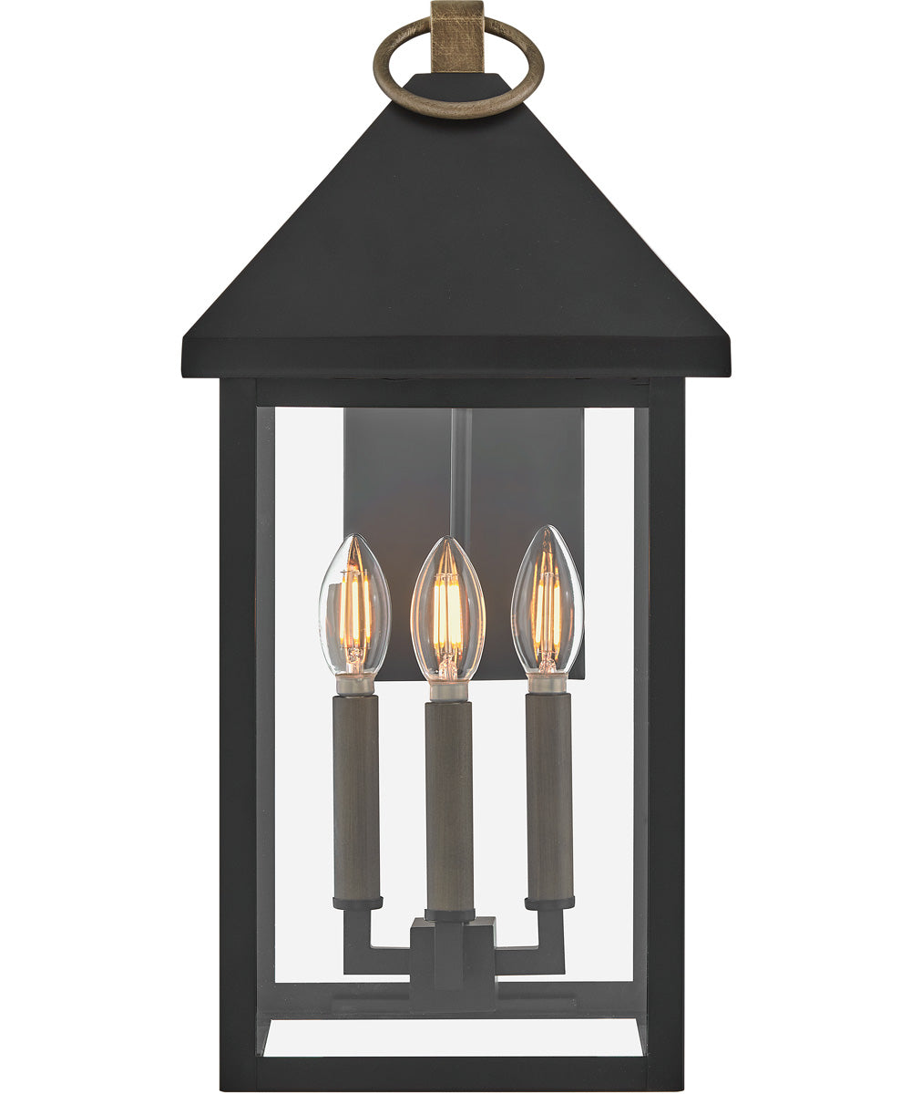 Rhett 3-Light Medium Wall Mount in Black
