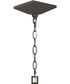 Cantley Outdoor Pendant with Clear Glass Panels Antique Bronze