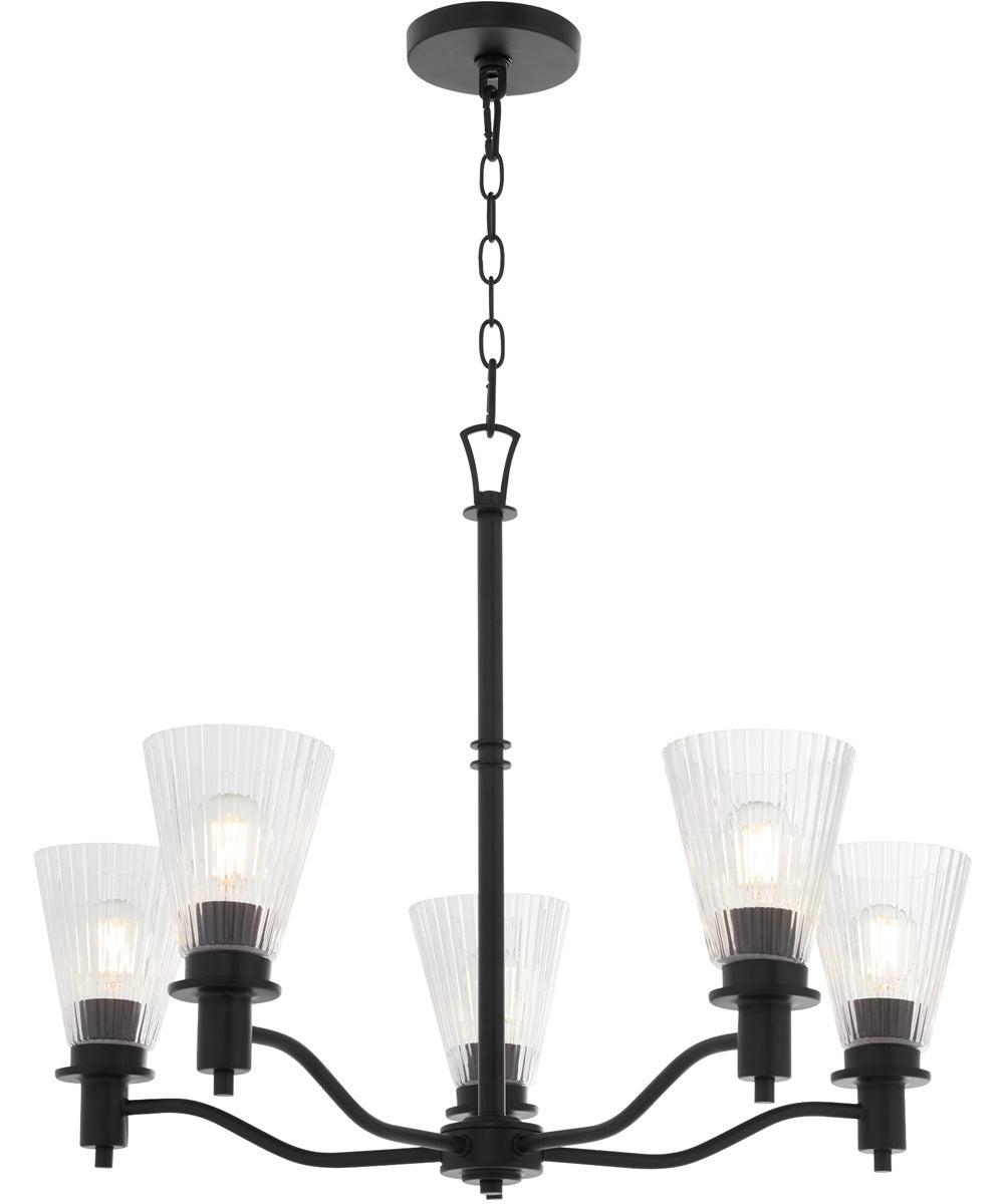 Lawton 5-light Chandelier Matte Black