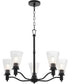 Lawton 5-light Chandelier Matte Black
