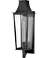 Georgetown Coastal Elements  1-Light Large Wall Mount Lantern in Black