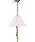 Leland 2 -Light-Linear Chandelier Aged Brass