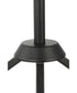 Vertex 3-Light Clear Glass Convertible Chandelier Matte Black