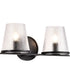 Valentine 2-Light Vanity & Wall Black