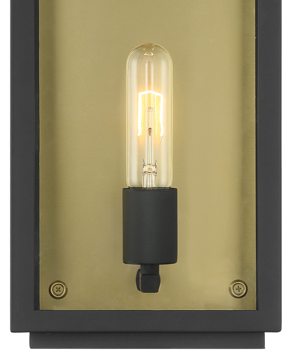 Twilight 1 Light Wall Lantern Black