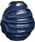 Helix Swirl Blue Outdoor Vase