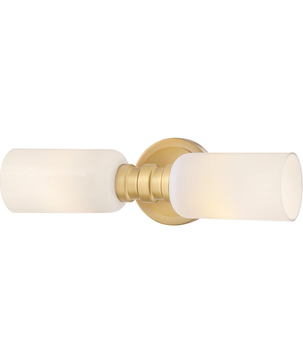 Naomi 2-Light Medium Two Light Sconce in Lacquered Brass