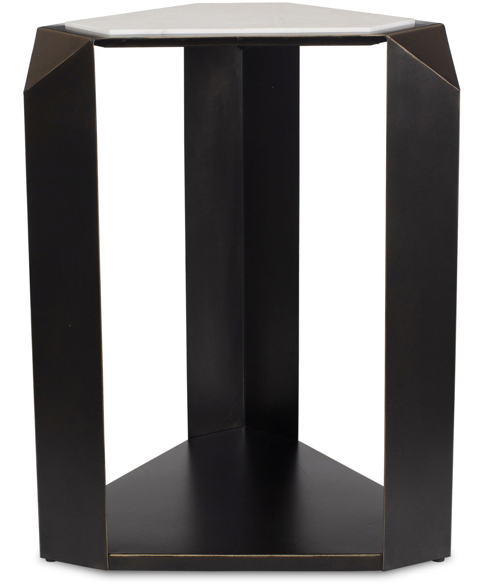 Keenan Geometric Accent Table
