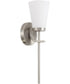 Drake 1-Light Sconce Brushed Nickel