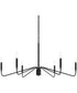 Pilar 6-Light Chandelier Matte Black