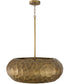 Dorian 4-Light Pendant Burnished Patinaed Brass