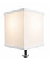 6"W x 7"H Rectangular Drum Lampshade White
