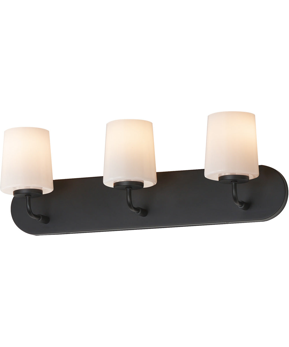 Durham 3-Light Strip Bath Vanity Black
