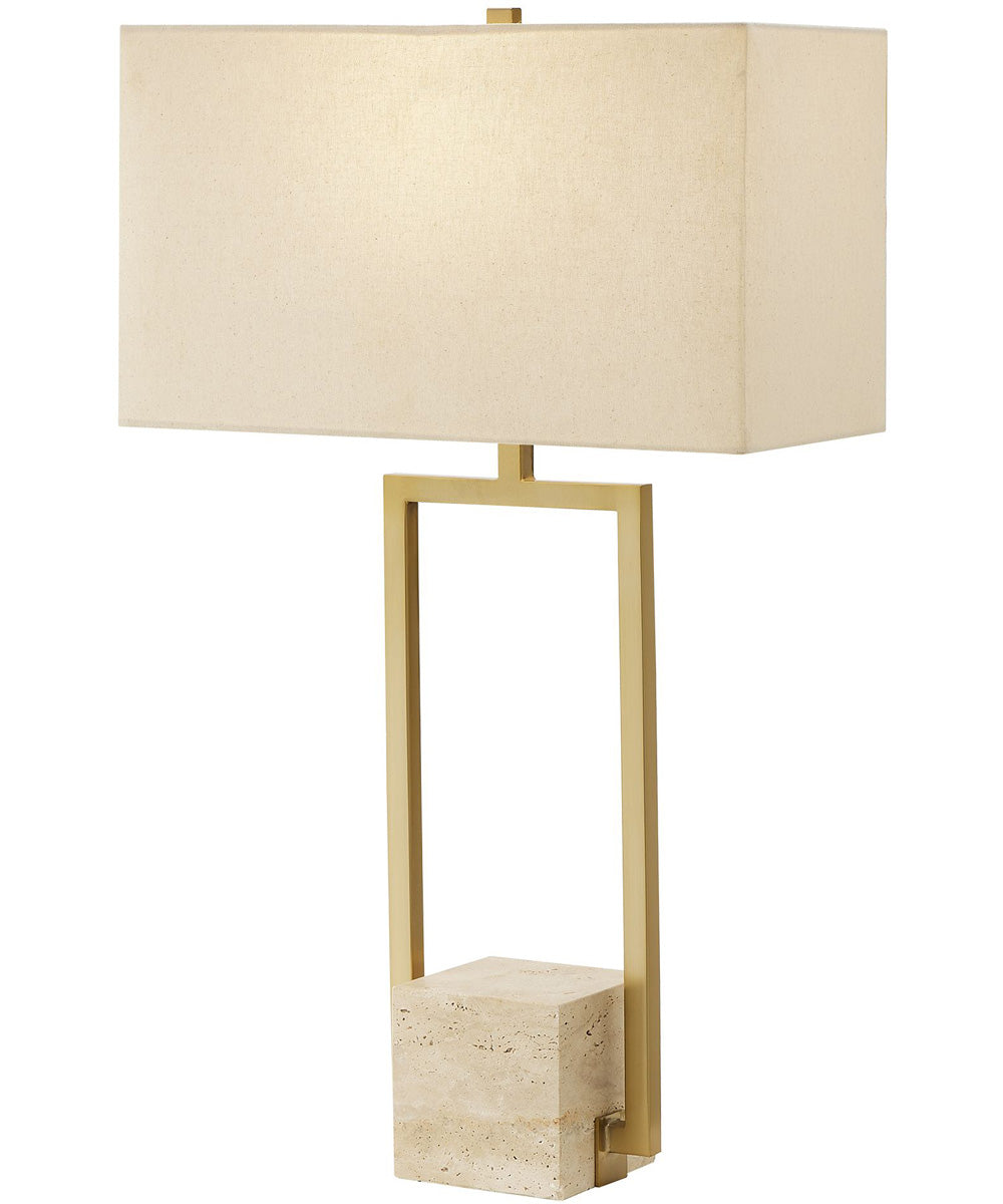 Warrick Modern Travertine Table Lamp