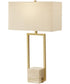 Warrick Modern Travertine Table Lamp